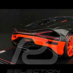 Bugatti W16 Mistral World Record Car 2024 Carbon Black / Orange 1/18 MR Collection BUG015WR