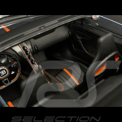 Bugatti W16 Mistral World Record Car 2024 Carbon Black / Orange 1/18 MR Collection BUG015WR