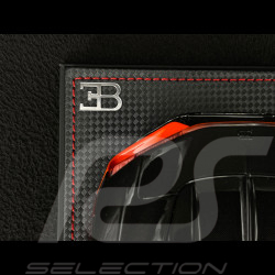 Bugatti W16 Mistral World Record Car 2024 Carbon Black / Orange 1/18 MR Collection BUG015WR