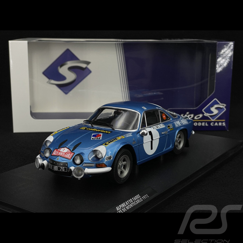 Alpine A110 1600S n° 1 Monte Carlo Rally 1972 1/18 Solido S1804210