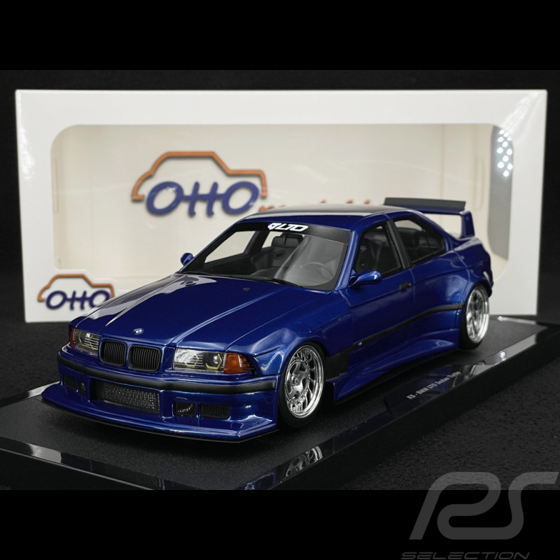BMW E36 LTO Sedan Turbo Khyzyl Saleem 2023 Avus Blue 1/18 Ottomobile OT1174