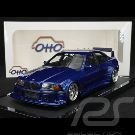 BMW E36 LTO Sedan Turbo Khyzyl Saleem 2023 Avus Blue 1/18 Ottomobile OT1174