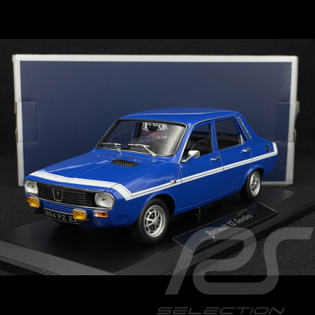 Renault 12 Gordini 1971 Bleu de France / Bandes Blanches 1/18 Norev 185248