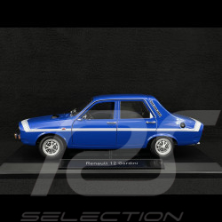 Renault 12 Gordini 1971 Blue de France / White Stripes 1/18 Norev 185248
