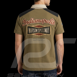 Polo Indianapolis speedway Warson Gris Vert - homme