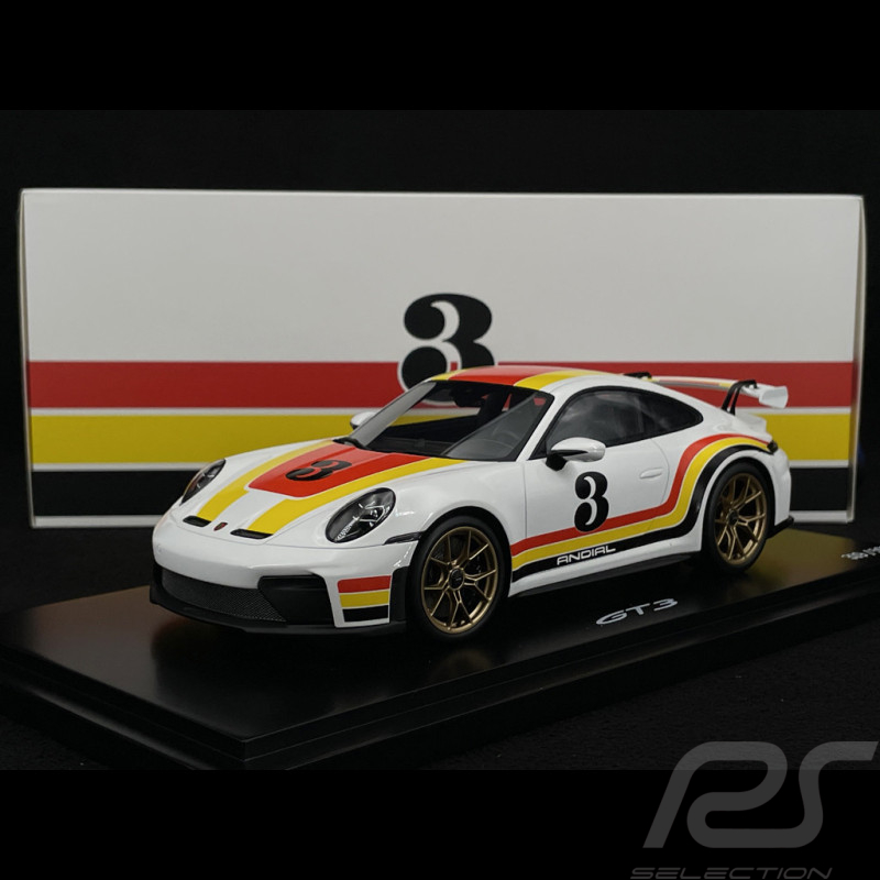 Porsche 911 GT3 Type 992.2 2025 Andial Livery White / Red / Yellow 1/18 Spark WAP02154526GT3