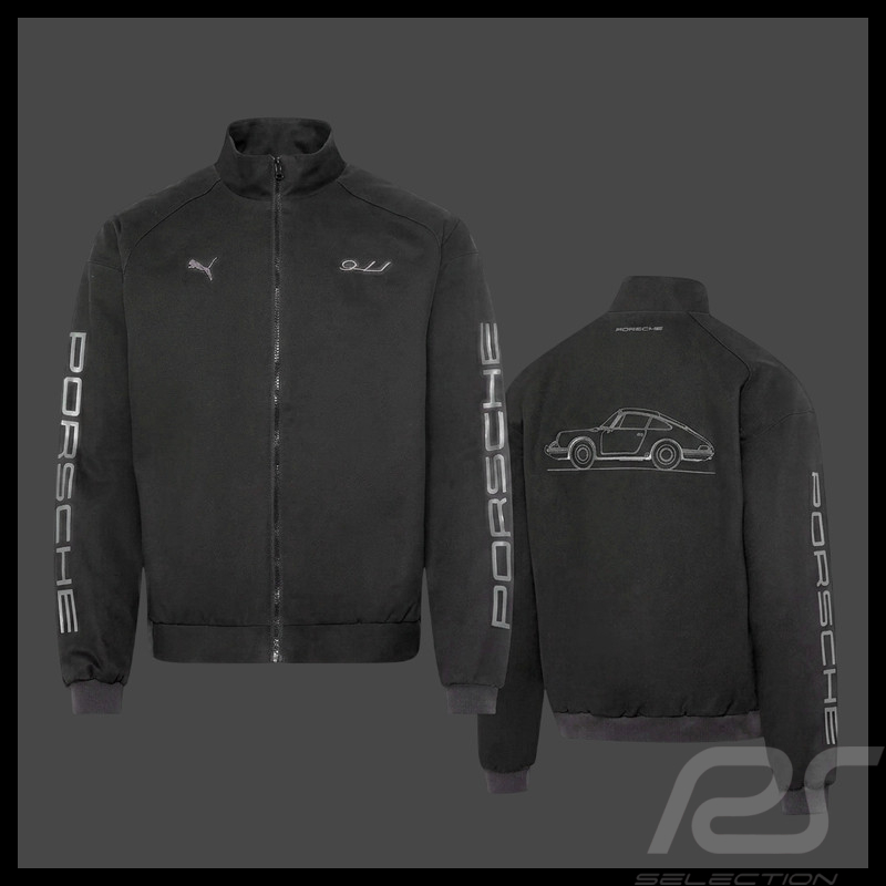 Porsche 911 Jacket Legacy Puma Pepita Black 637101-01 - Unisex