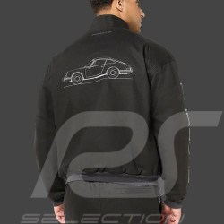 Porsche 911 Jacket Legacy Puma Pepita Black 637101-01 - Unisex
