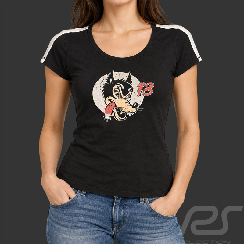 Speed ​​Wolf T-Shirt n° 13 Carbonschwarz - Damen