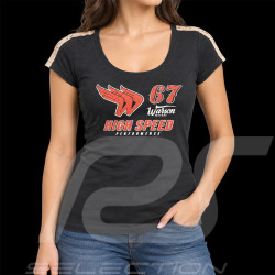 67 Wings T-shirt Vintage design Warson Anthrazitgrau - Damen