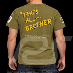 T-shirt Aviation C47 that's all brother USAAF 1944 Vert kaki 19122 - Homme