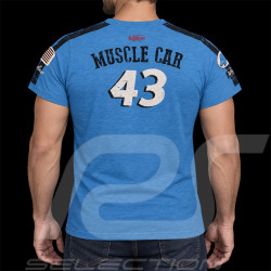 V8 Motors T-shirt Performance n°43 Warson Blau - Herren