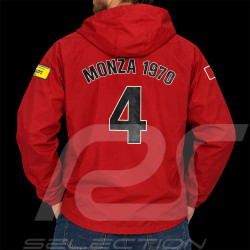 Veste Clay Regazzoni n° 4 Monza 1970 Coupe-Vent Bordeaux - Mixte