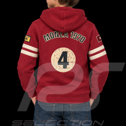 Hoodie jacket Clay Regazzoni red - kids