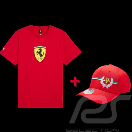 Ferrari T-shirt and Ferrari Hat F1 Team Leclerc / Hamilton