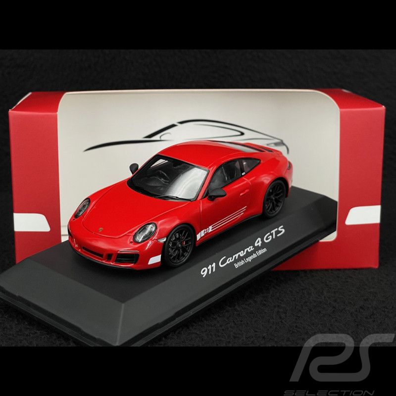 Porsche 911 Carrera 4 GTS Type 991.2 n° 23 Salzburg 2018 British Legends Edition Rouge Indien 1/43 Spark MAP02080026