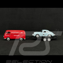 Set Porsche 356 et Combi Volkswagen T1 1/38 Welly MAP01022025