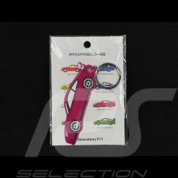Porte-Clés Porsche 911 GT3 Type 997 2009 Rose Fluorescent MAP01690625