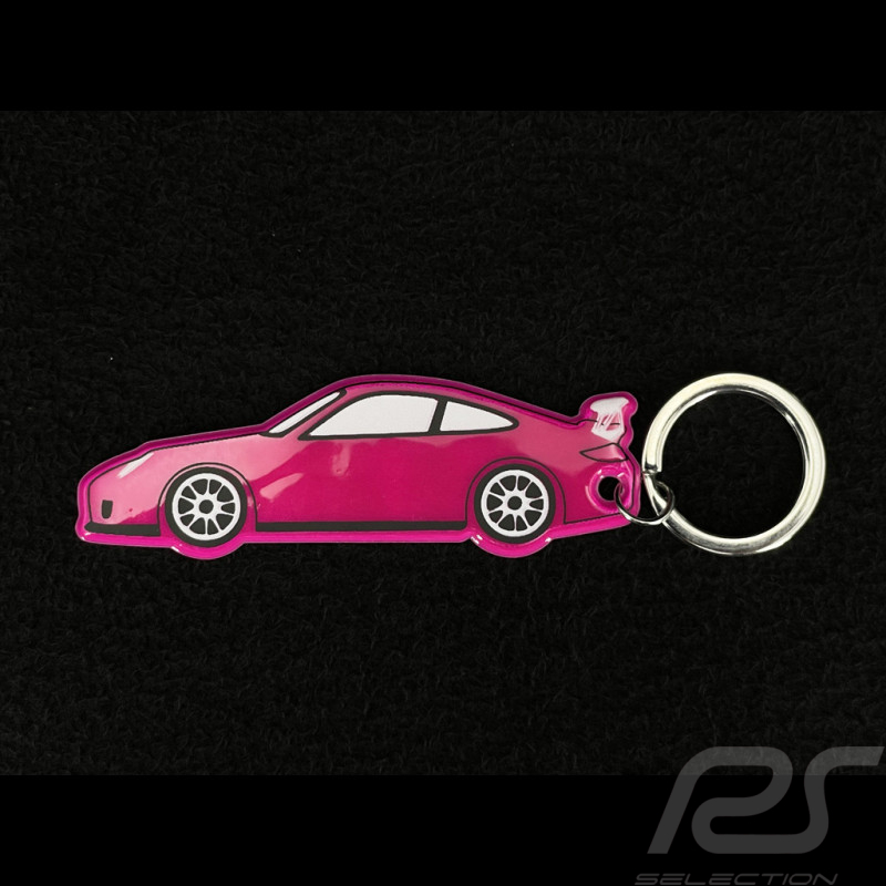 Porte-Clés Porsche 911 GT3 Type 997 2009 Rose Fluorescent MAP01690625