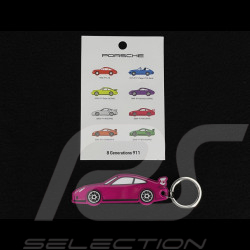 Porte-Clés Porsche 911 GT3 Type 997 2009 Rose Fluorescent MAP01690625