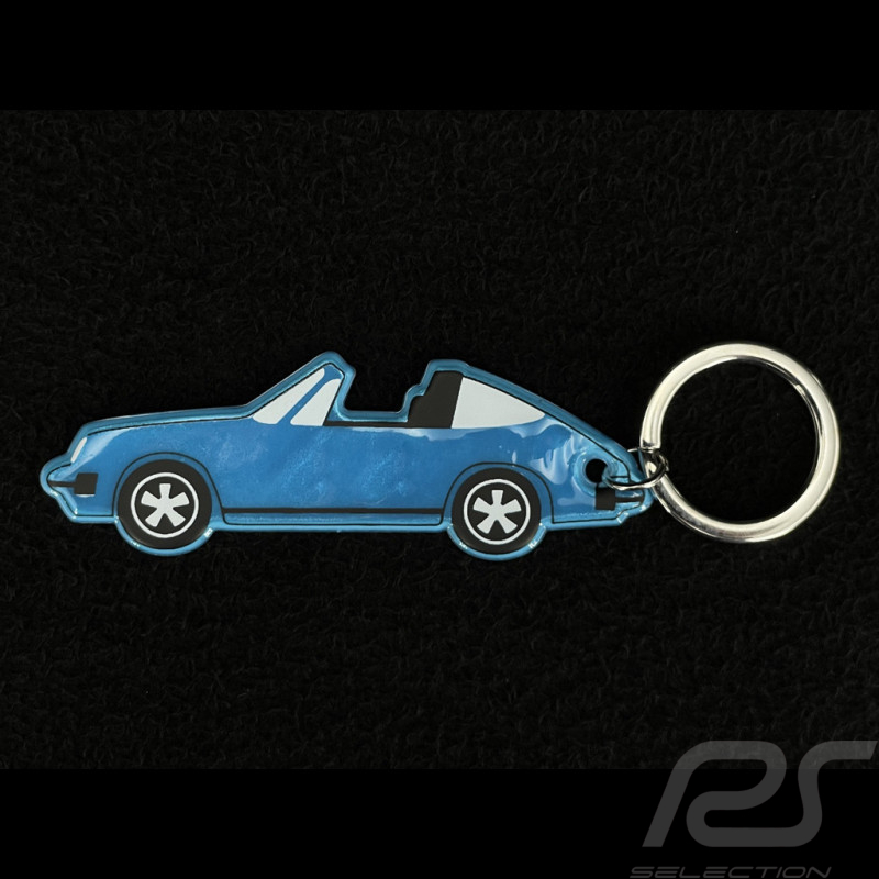 Porte-Clés Porsche 911 S Targa 2.7 1973 Bleu Fluorescent MAP01690225