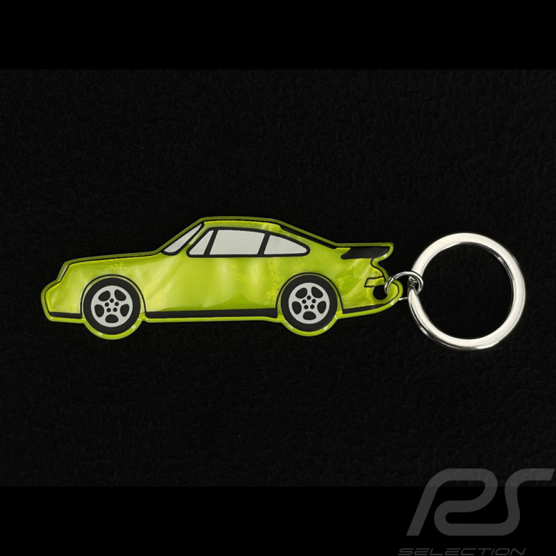 Porte-Clés Porsche 911 Turbo 3.6 Type 964 1993 Jaune Fluorescent MAP01690325