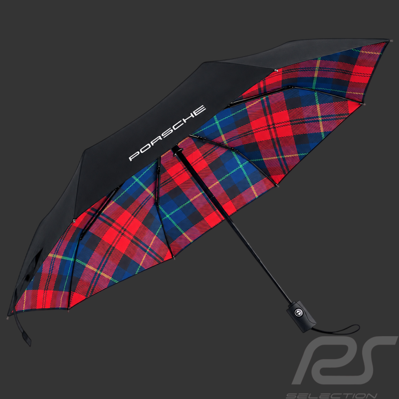 Parapluie Porsche Tartan Compact Noir MAP04003025