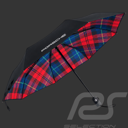 Porsche Umbrella Tartan Compact Black MAP04003025