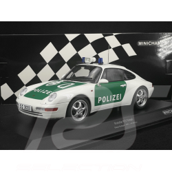 Porsche 911 Coupé Type 993 1993 Polizei Stuttgart Blanc / Vert 1/18 Minichamps 155061190