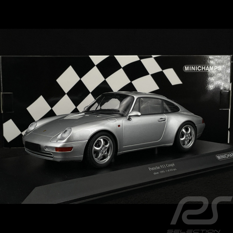 Porsche 911 Coupé Type 993 1993 Argent 1/18 Minichamps 155061101