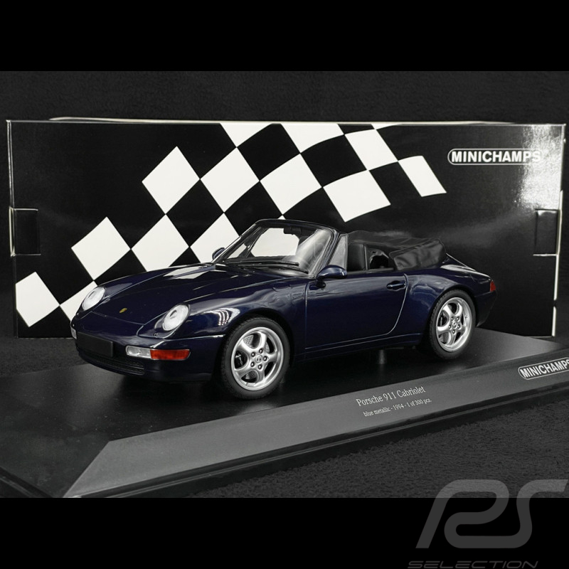 Porsche 911 Cabriolet Type 993 1994 Bleu Iris Métallisé 1/18 Minichamps 155061130
