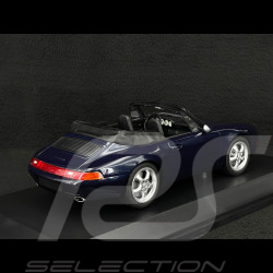 Porsche 911 Cabriolet Type 993 1994 Bleu Iris Métallisé 1/18 Minichamps 155061130