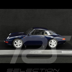 Porsche 911 Coupé Type 993 1993 Bleu Iris Métallisé 1/18 Minichamps 155061100