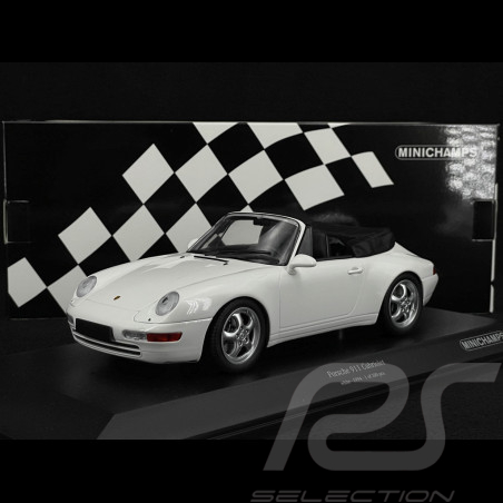 Porsche 911 Cabriolet Type 993 1994 Blanc 1/18 Minichamps 155061131