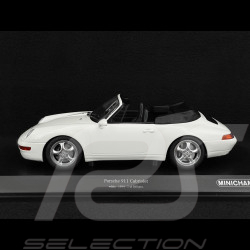 Porsche 911 Cabriolet Type 993 1994 Blanc 1/18 Minichamps 155061131