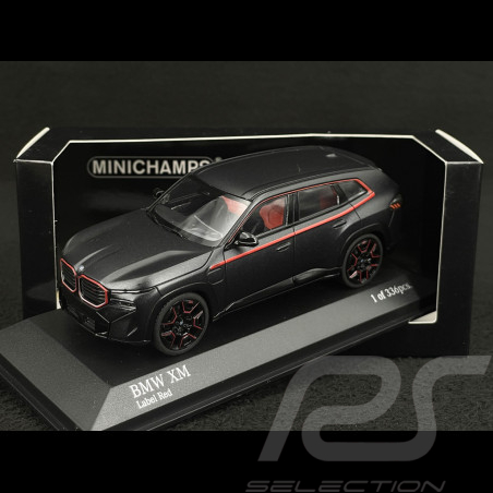 BMW XM G09 Label Red 2023 Noir Mat 1/43 Minichamps 410023301