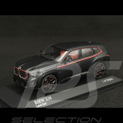 BMW XM G09 Label Red 2023 Noir Mat 1/43 Minichamps 410023301