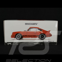 Porsche 911 Carrera RS 2.7 1972 Orange Sanguine / Bandes Noires 1/18 Minichamps 100066024