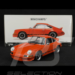 Porsche 911 Carrera RS 2.7 1972 Orange Sanguine / Bandes Noires 1/18 Minichamps 100066024