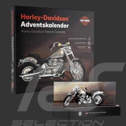 Harley Davidson Advent Calendar FXST Softail 1984 Silver 1/24 Franzis 67284