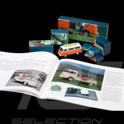 Calendrier de l'Avent Volkswagen Bulli / Combi T2 1975 Orange / Blanc 1/43 Franzis 67223