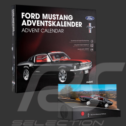 Ford Advent Calendar Mustang Fastback 1967 Black / Red Stripes 1/43 Franzis 67965