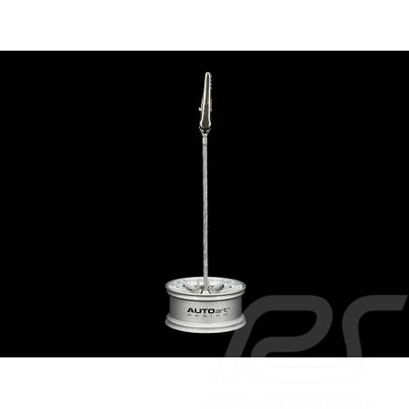 Support Mémo à Pince Jante de Course Argent AutoArt 40408