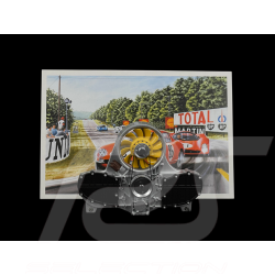 Letter Holder Porsche Flat 6 Engine Yellow AutoArt 45576