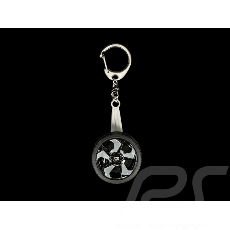 Lamborghini Keyring Reventon Black Wheel AutoArt 40454