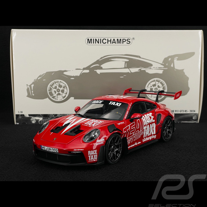 Porsche 911 GT3 RS Type 992 2024 Getspeed Race Taxi Red 1/18 Minichamps 110062040