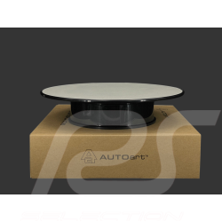 Plateau de Présentation Rotatif pour Modèles 1/18 Argent 25,5 cm Qualité Premium AutoArt 98015