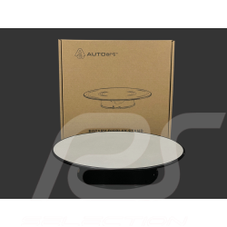 Plateau de Présentation Rotatif pour Modèles 1/18 Argent 25,5 cm Qualité Premium AutoArt 98015