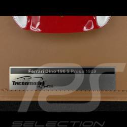 Ferrari Dino 196 S 1959 Press Version Red 1/18 Tecnomodel TM18-362A