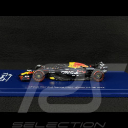 Max Verstappen Red Bull RB21 n° 1 Sieger GP USA 2025 F1 mit Figur und Pit Board 1/43 Spark S9666